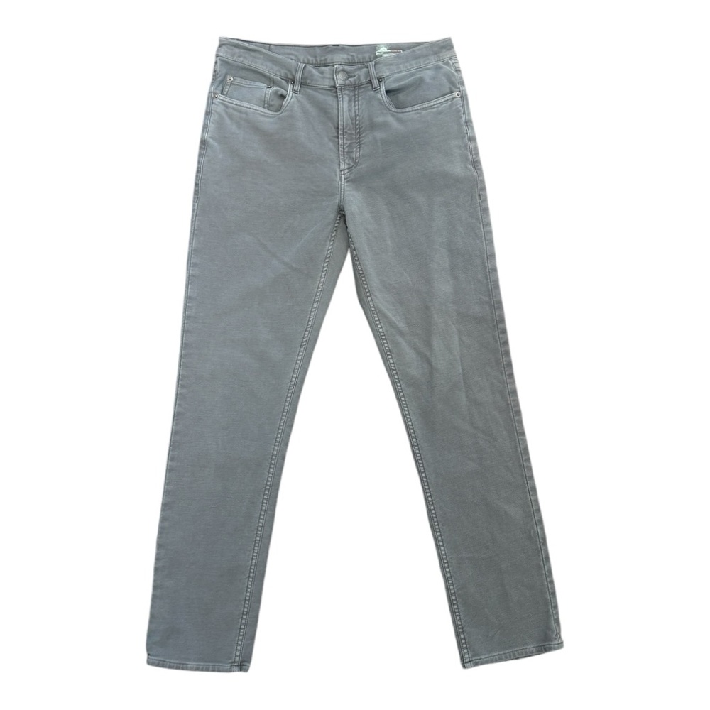 Faherty Brand Jeans Straight Jeans Gray Mens Size 31/32